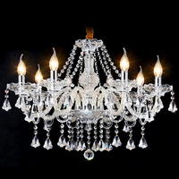 Lustre en cristal K9 classique moderne de luxe, luminaire suspendu en verre doré pour salon, chambre d'hôtel, lustres et suspensions