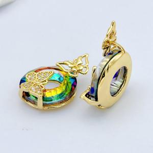 Jml ขายส่ง14K สร้อยคอจี้ผีเสื้อชุบทองสำหรับเด็กเครื่องประดับแฟชั่นประกายเพทายทองเหลือง laminado de Oro - Product Image 4