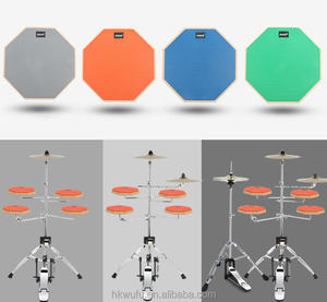 Lot de 5 tambourins silencieux en acier de 8 pouces avec 3 cymbales et 5 ensembles de 4 cymbales – Tambours réglables anti-bruit pour débutants - Product Image 3