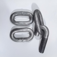 Crochets de levage robustes en acier au carbone galvanisé à chaud de 10 mm pour la levée de structures en acier industrielles, sur mesure