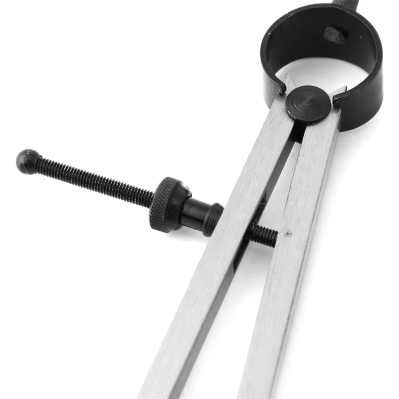 Rotating Calipers Adjustable Leather Compass Lockable Carbon Steel Divider Wing Creaser ...