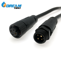 Connecteur de câble étanche DREAM Custom M12 2 3 4 5 6 8 broches IP67, prise mâle/femelle pour système d'alimentation solaire LED