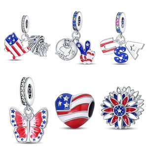 Nuevo Colgante de Mariposa con Bandera Nacional Personalizada, Chapado en Oro, de Cobre Esmaltado, Estilo Punk, para Niños, Pulsera de Alta Calidad - Product Image 1