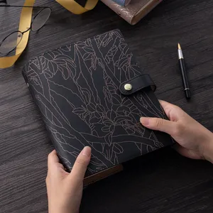 Cá nhân PU da A6 A5 bìa mềm nhật ký sang trọng kế hoạch 6 vòng chất kết dính Tạp Chí cho phụ nữ - Product Image 3