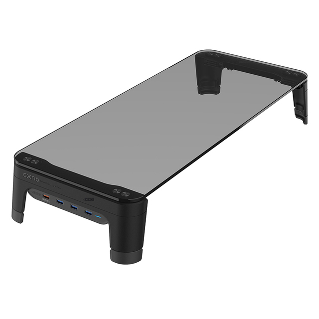 Desktop Notebook Laptop Monitor Stand Space Bar Non-slip Desk Riser with 4ports USB Hub Data Transmission and Fast Charger 600L