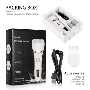 Lime électrique pour les <span class=keywords><strong>pieds</strong></span> Callus Remover Rechargeable Lime à <span class=keywords><strong>pieds</strong></span> Outils de nettoyage Soins des <span class=keywords><strong>pieds</strong></span> pour la peau fissurée dure avec écran LCD - Product Image 6