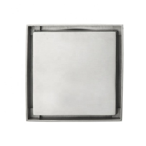 New Arrival Stainless Steel Square Shower <strong>Floor</strong> <strong>Drain</strong> with Tile <strong>Insert</strong> <strong>Invisible</strong> Grate Cover Strainer Brushed Bathroom Drainer - Product Image 6