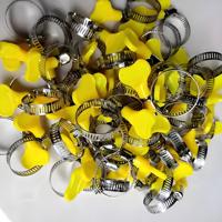 Abrazadera de tornillo sin fin de acero inoxidable 201 estilo americano para fijación de tuberías flexibles, robusta, duradera, con banda metálica, para proveedor mayorista
