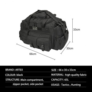 Sac à dos tactique de randonnée et de camping imperméable et résistant à l'abrasion de 65 L, sac à main, sac à bandoulière - Product Image 2