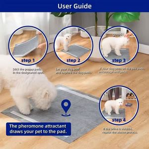 Tapis d'apprentissage pour chiots en charbon de bambou en gros, absorbants pour l'urine des animaux domestiques, pour chiens et chats - Product Image 6