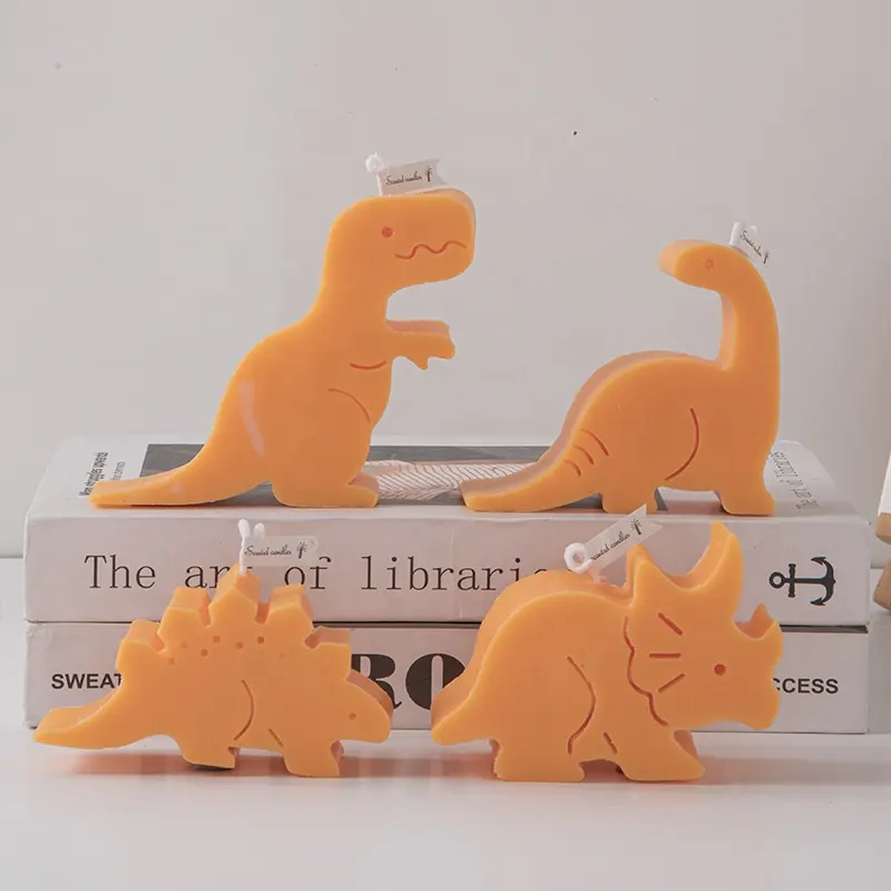 Vela de dinosaurio con forma de rana para niños, vela perfumada con forma de jirafa creativa, estilo ins, regalo para niños