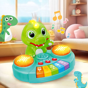 Wholesale <b>Instrument</b> Dinosaur Shape Mini Animal Piano Keyboard Toy with Light <b>Music</b> Toys - Product Image 3