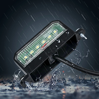 Feux de plaque d'immatriculation de remorque étanche EMARK 6 LED feux arrière 12-24V pour caravanes de camion de bateau