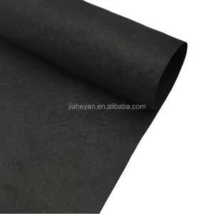 High strength tensile recycled polyester needle punched non woven fabric soft white black felt PET nonwoven felt fabric roll