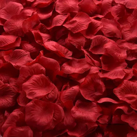 Pétales de rose artificiels en soie pour décoration de mariage, demande en mariage romantique, Saint-Valentin, fête prénuptiale, décoration de fête