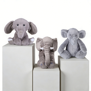 Stock giocattoli di peluche elefante di peluche con grandi orecchie peluche peluche rosa grigio blu elefante peluche - Product Image 3