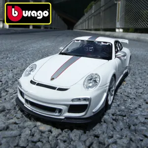 בורגו 1:18 פורשד 911 GT3 RS 4.0 סגסוגת סימולציית רכב דגם מתכת יצוק דגם מכוניות צעצוע למתנות אוסף ילדים