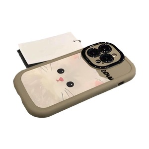 Mèo dễ thương với chất liệu Silicone cho <span class=keywords><strong>iPhone</strong></span> 16pro Max 15 14 13 và 16 Pro Max trường hợp điện thoại với sốc bằng chứng chống thả chức năng - Product Image 5