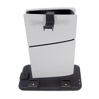 Station de charge multifonctionnelle pour PS5 Slim avec ventilateur de refroidissement et éclairage RGB, fournie par l'usine