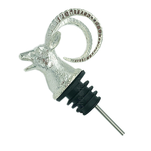 Mejor Vertedor de Vino de Aleación de Zinc con Diseño de Animal en Color Plata y Tapón de Vino de Acero Inoxidable - Product Image 1