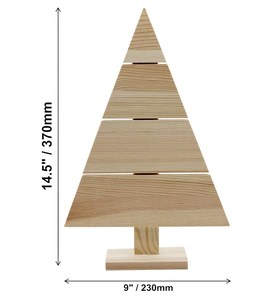 Albero di Natale in <span class=keywords><strong>Legno</strong></span> di Pino Lucidato su Pallet - Decorazione Domestica in Stile Antico Europeo - Product Image 3