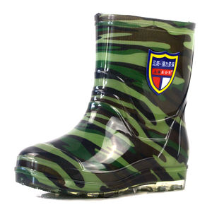 2022 Green Camo Men's <strong>Short</strong> Ankle Pvc Rain Boots <strong>Wellington</strong> Anti slip Wear Working Men's Rain Boots Wholesale - Product Image 6
