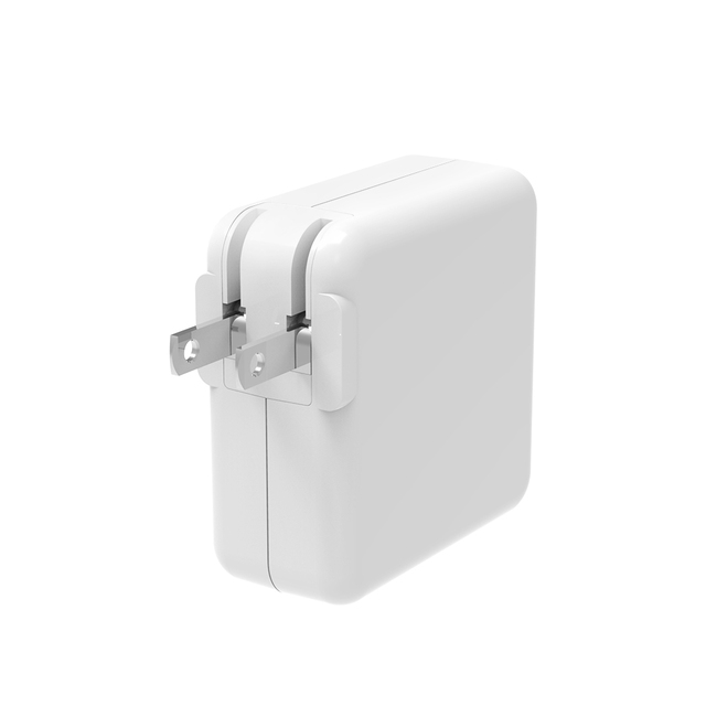 Portable USB-C 65W GaN 45W+20W Dual Type C PD Fast Charging Folding Plug Wall Charger for iPhone