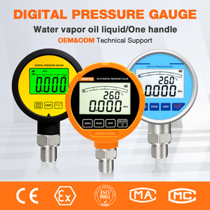 Moray ME461P Präzisions-Manometer aus Edelstahl mit LCD-Hintergrundbeleuchtung zur Temperaturmessung für Öl, Wasser, Kraftstoff, Digitales Vakuummeter - Product Image 5