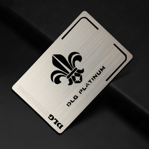 Carte en métal avec logo gravé en acier inoxydable pour carte en métal DLG <span class=keywords><strong>PLATINUM</strong></span> d'adhésion Premium - Product Image 1