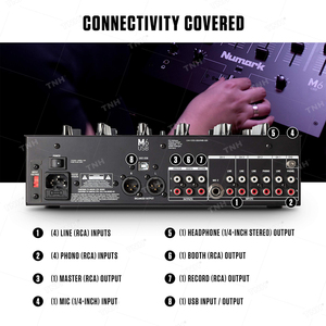 Mezclador de Audio Profesional TNH <span class=keywords><strong>MC</strong></span>-M6USB de 4 Canales con Ecualizador de Tres Bandas para <span class=keywords><strong>DJ</strong></span> y KTV - Product Image 3