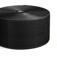 Ruban auto-agrippant en nylon extensible noir/blanc de 25 mètres, résistant, pour velcro, ruban auto-agrippant en nylon, résistance élevée