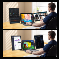 OEM 14 15.6 pouces 1920*1080 IPS FHD type-c Rotatif Portable ordinateur portable double écran extender triple moniteur