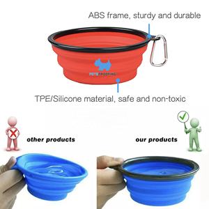 Mangkuk Makanan dan Minum Hewan Peliharaan Portabel Lipat Silikon yang Dapat Disesuaikan untuk Anjing dan Kucing - Product Image 4
