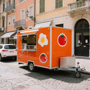 Remolque Comercial para Helados y Café, Remolque de Cocina Móvil, Remolque de Comida Rápida, Camión de Comida Totalmente Equipado con Parrilla y Horno para Pizza - Product Image 5