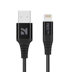 สายเคเบิล NCC Super Value Series XC-1304 ยาว 1 เมตร สายชาร์จเร็ว ทนทาน แบบถัก USB-C สำหรับ Lightning หัวต่ออะลูมิเนียม 2A สายดาต้า - Product Image 1