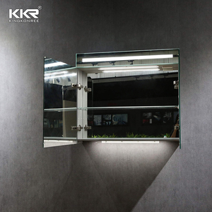 Tường đầy đủ gương khách sạn phòng tắm LED đầy đủ chiều dài gương với ánh sáng - Product Image 1