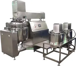 Mezclador de crema cosmética/máquina emulsionante homogénea al vacío/línea de producción de máquinas cosméticas