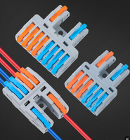 IP66 Wasserdichter Kunststoff-Klemmenblock Elektrischer Stromverteiler Spleißverbinder 2-in-6-Ausgang Schnellkabelverbinder 450V 32A