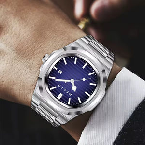 Nouvelle montre pour homme Medeo 855G, montre de luxe à bracelet en acier inoxydable, quartz, étanche, lumineuse, avec date, pour homme - Product Image 3