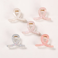 Barrette à cheveux sirène requin haut de gamme de style européen et américain Golais Jewelry pour femme, en acrylique, pour occasions de fête, 8,5 cm AT-41
