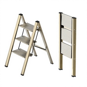 Household Steel Folding <b>Ladder</b> Multi Purpose Portable Foldable Step <b>Ladder</b> For Home Indoor Daily Use - Product Image 4