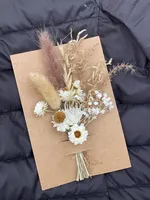 Buket bunga kering alami yang indah buket bunga Mini hadiah Hari Valentine Natal pernikahan ukuran kecil