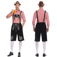 Costume de scène pour hommes Oktoberfest, tenue de fête de carnaval, Spandex/Polyester