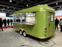 Camion de restauration rapide multifonctionnel SANSHELL en acier inoxydable, prix usine, pour barbecue, glaces, hot-dogs et snacks