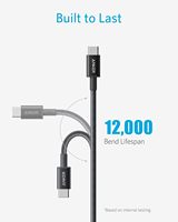 Anker Câble USB C 100W 10ft Câble USB C vers USB C 2.0 Câble de charge Type-C Charge rapide pour iPhone 15/15Pro/15Plus/15ProMax