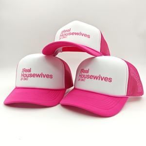 หมวกแก๊ปปักโลโก้คุณภาพสูงแบบกำหนดเอง หมวกโฟมโพลีเอสเตอร์ 5 แผง หมวกเบสบอลตาข่าย หมวกกีฬา - Product Image 2