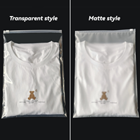 Sacs d'emballage en PVC mat givré avec fermeture éclair pour vêtements, personnalisables avec logo, pour vente en gros