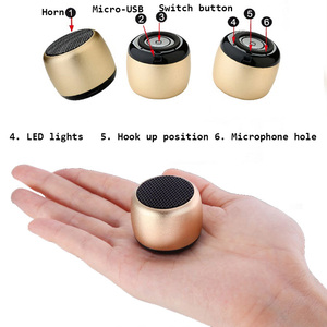 Trending Wireless <strong>Mini</strong> Professional Speaker Subwoofer TWS Outdoor Portable Blotooth <strong>Mini</strong> Speaker Metal Small Steel Cannon Sou - Product Image 5