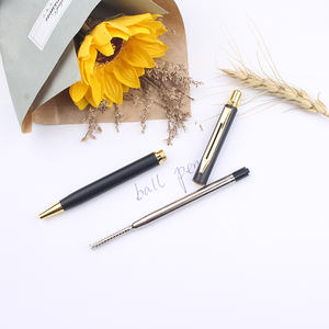 Bolígrafo de Metal con Clip Dorado y Bola Giratoria, Recuerdo de Hotel Negro, con Logotipo Personalizado - Product Image 6