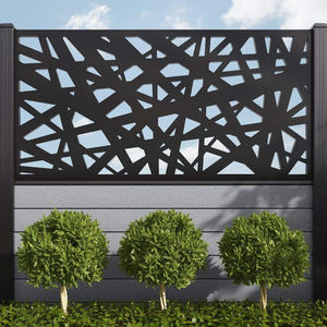 Clôture de <span class=keywords><strong>jardin</strong></span> chaude en WPC Clôture de confidentialité Clôture en bois <span class=keywords><strong>composite</strong></span> Écrans décoratifs en Wpc Partition de séparation en Wpc personnalisée en usine - Product Image 1